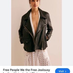Free People Jealousy Leather Moto Jacket